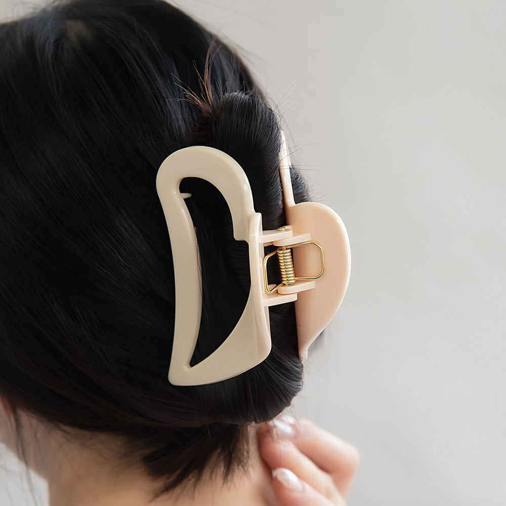 ヘアクリップ ハート バンスクリップ
