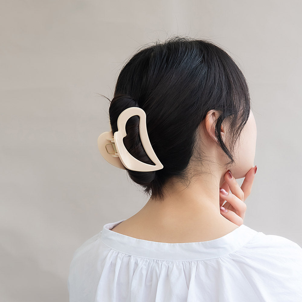 ヘアクリップ ハート バンスクリップ