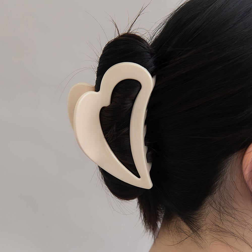 ヘアクリップ ハート バンスクリップ