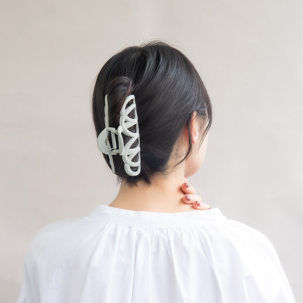 ヘアクリップ マットカラー バンスクリップ
