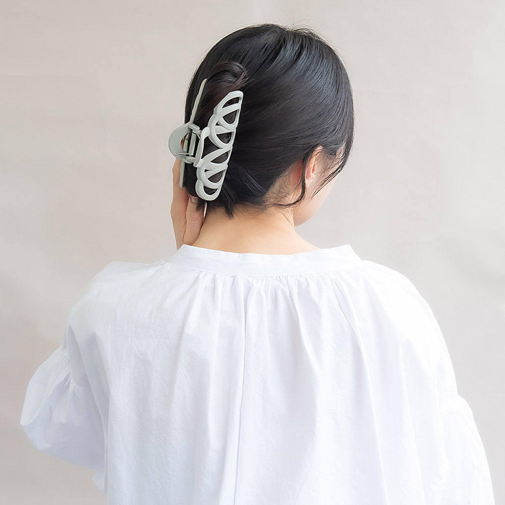 ヘアクリップ マットカラー バンスクリップ