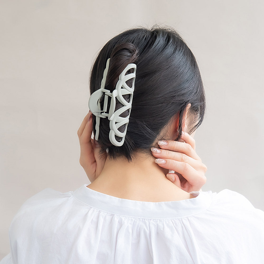 ヘアクリップ マットカラー バンスクリップ