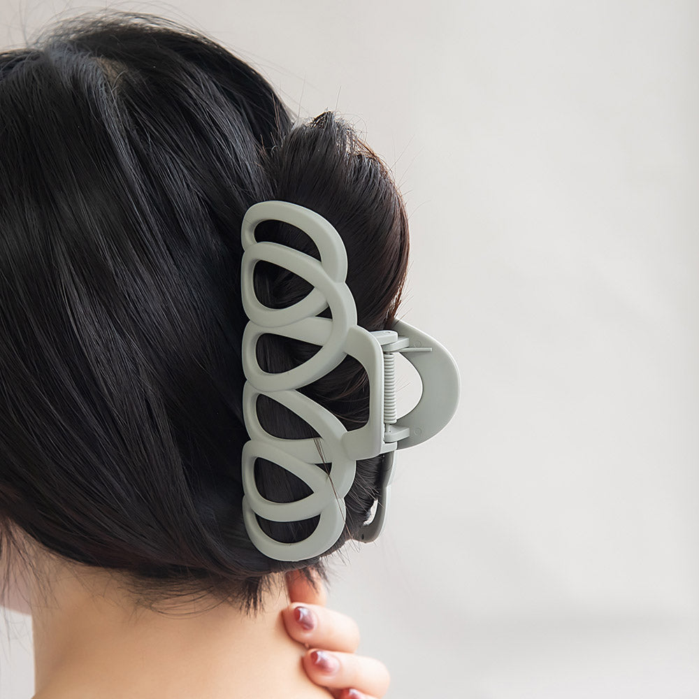 ヘアクリップ マットカラー バンスクリップ