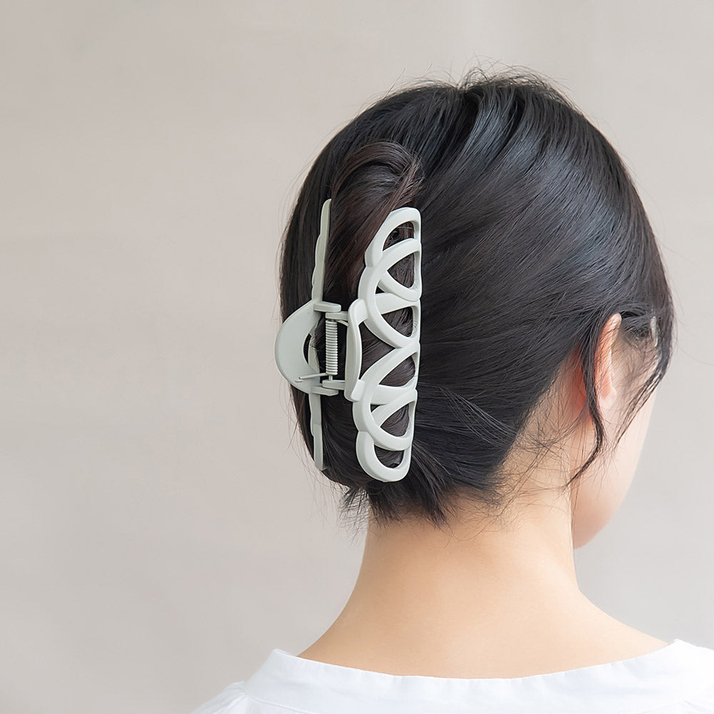 ヘアクリップ マットカラー バンスクリップ