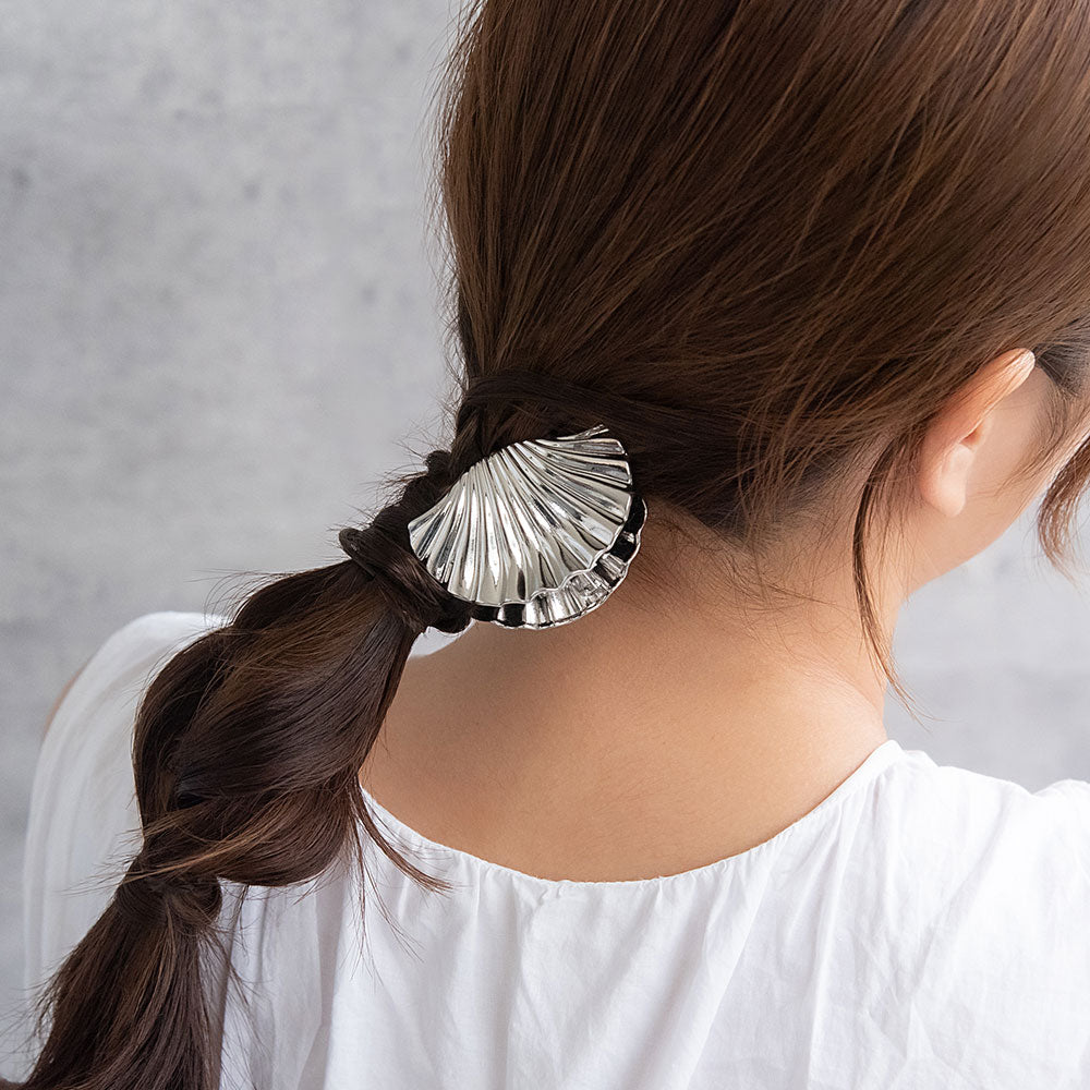 ヘアクリップ メタル シェル バンスクリップ