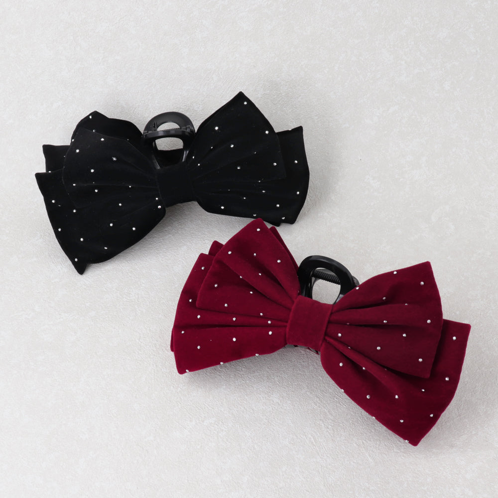 ヘアクリップ ベルベット リボン バンスクリップ – OSEWAYAオンライン