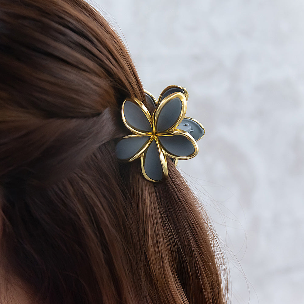 ヘアクリップ フラワー バンスクリップ