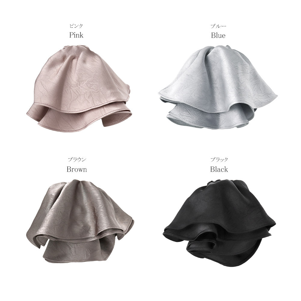 シュシュ ビッグ ボリューム フレア ヘアゴム ヘアポニー