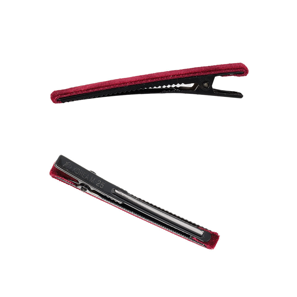 ヘアクリップ ベロア 3個セット