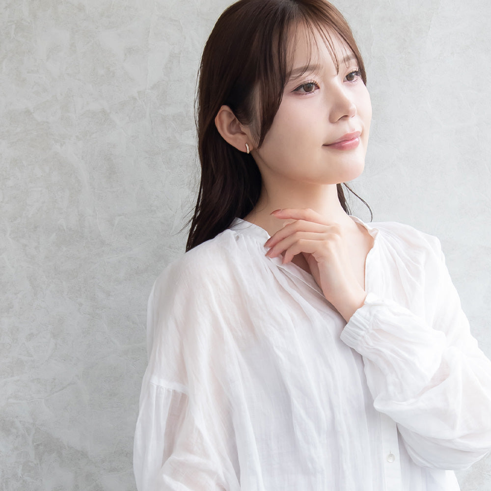 イヤリング ニッケルフリー キュービックジルコニア メタル ネジバネ式イヤリング