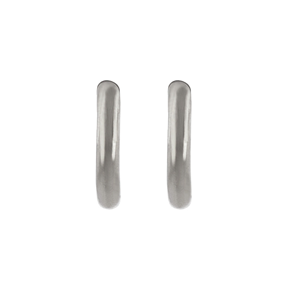 イヤリング ステンレス メタル 12mm フープタイプ パイプイヤリング