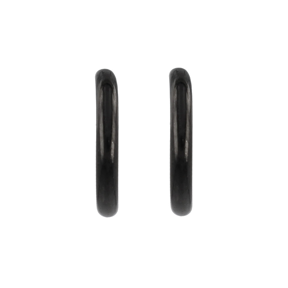 イヤリング ステンレス メタル 14mm フープタイプ パイプイヤリング