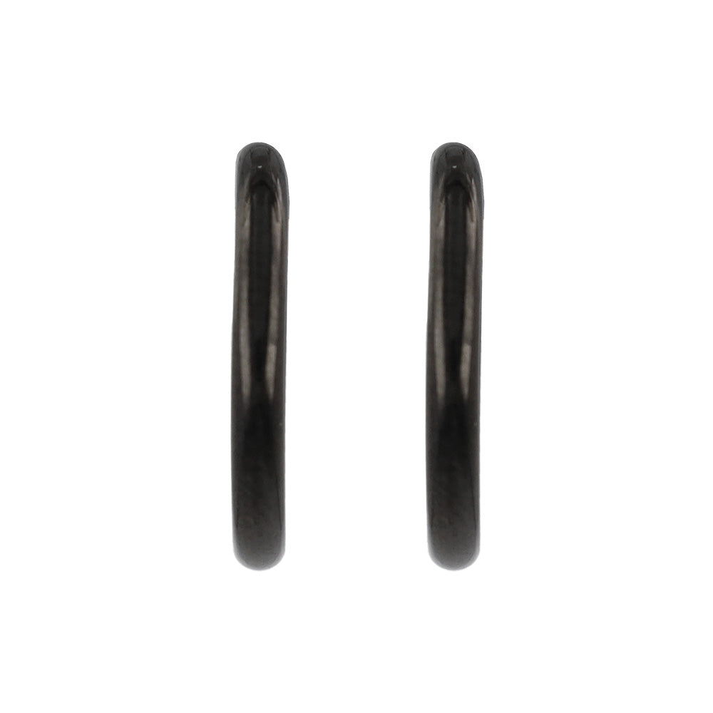 イヤリング ステンレス メタル 16mm フープタイプ パイプイヤリング