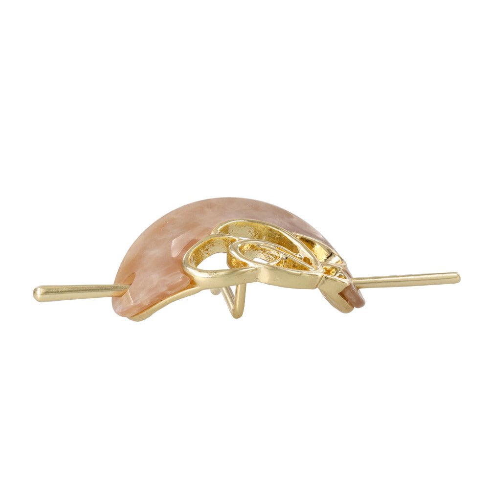 MajeCuff/マジェカフ マジェステみたいなヘアカフ オーバル マーブル カラー 透かし メタル クロス ライン