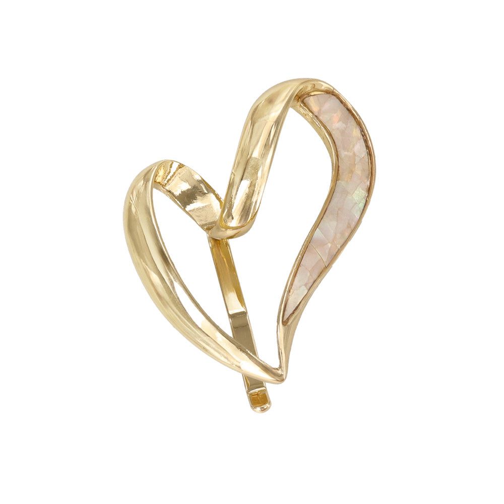 ヘアカフ メタル シェル ライン ハート