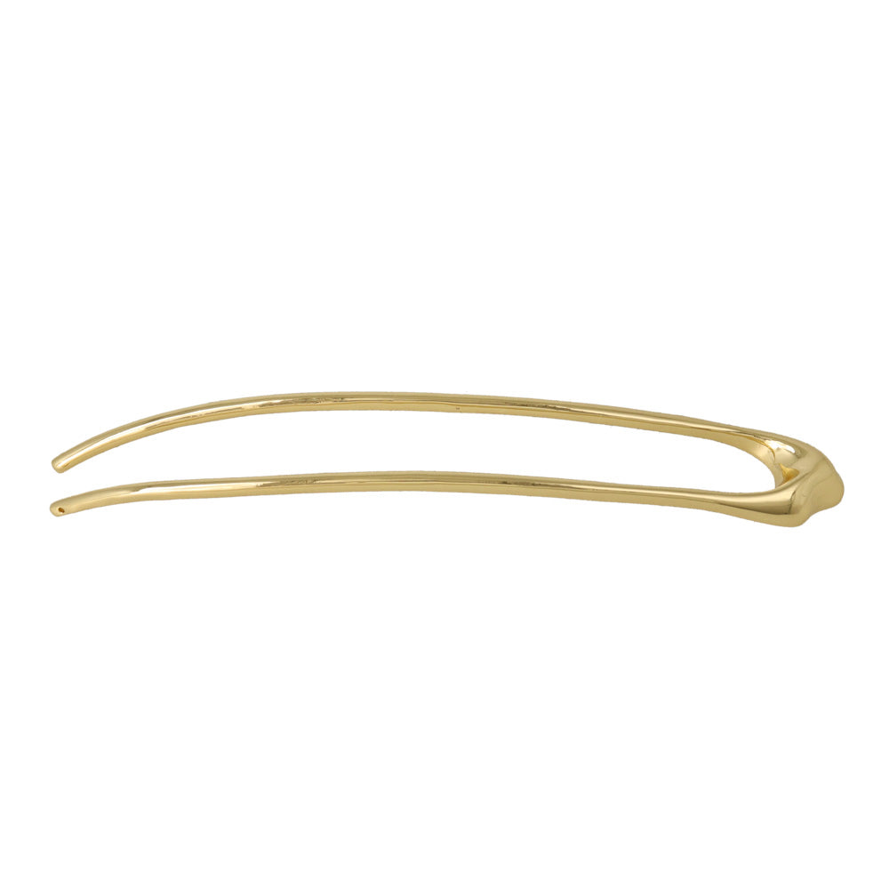 かんざし hair stick ニッケルフリー メタル メルト スリム U字 カーブ ヘアスティック