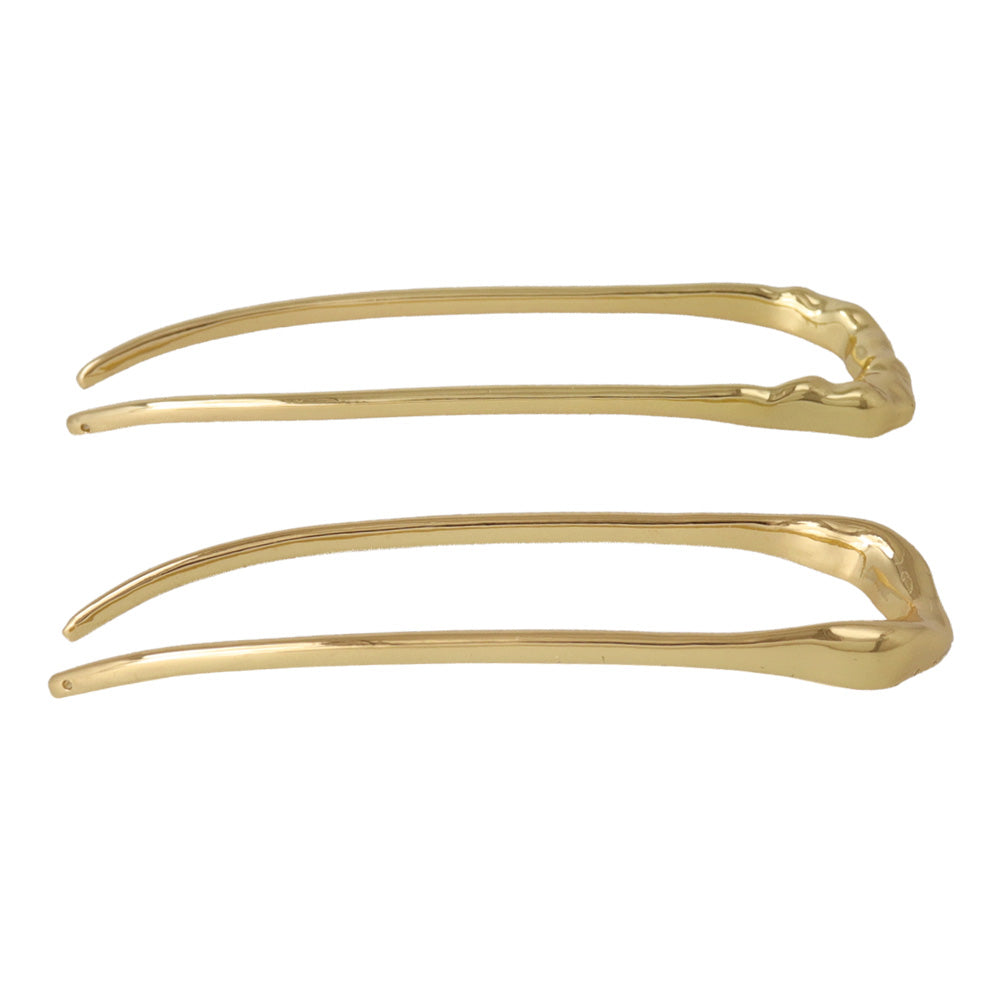かんざし hair stick メタル ニッケルフリー ミニ メルト U字 カーブ 2個セット ヘアスティック