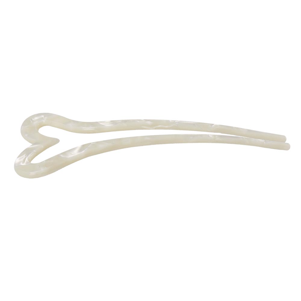 かんざし hair stick マーブル カラー ハート U字