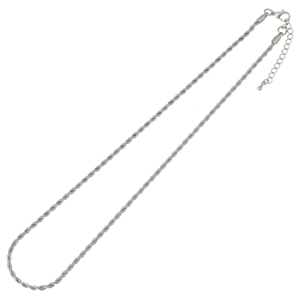 ネックレス ニッケルフリー sable silver メタル パイプロープチェーン ショートネックレス