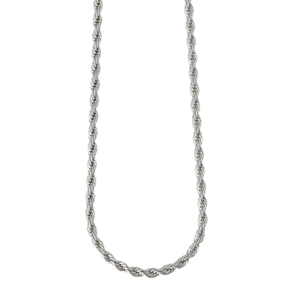 ネックレス ニッケルフリー sable silver メタル パイプロープチェーン ショートネックレス