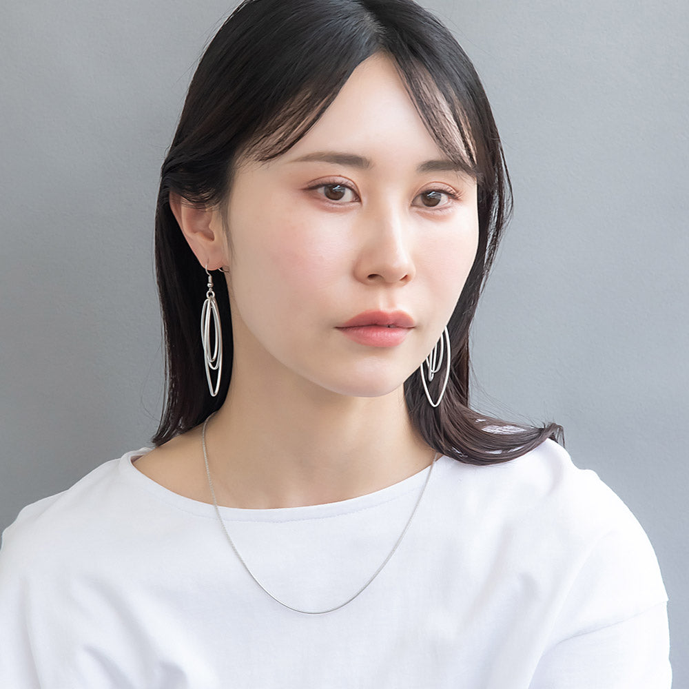 ネックレス ニッケルフリー sable silver メタル スネークチェーン ショートネックレス