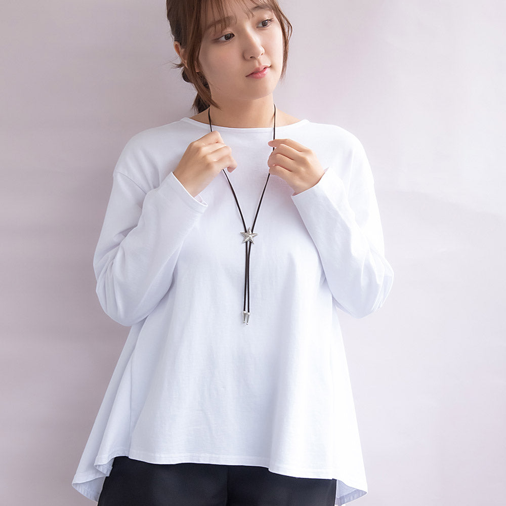 ネックレス yura スター コンチョ メタル コード ループタイ ロングネックレス