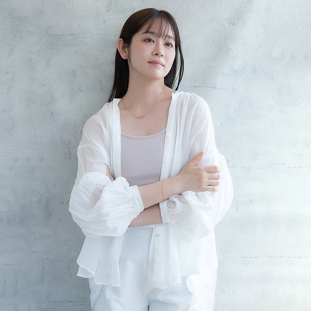 ネックレス ステンレス テクスチャー デザイン チェーン ショートネックレス