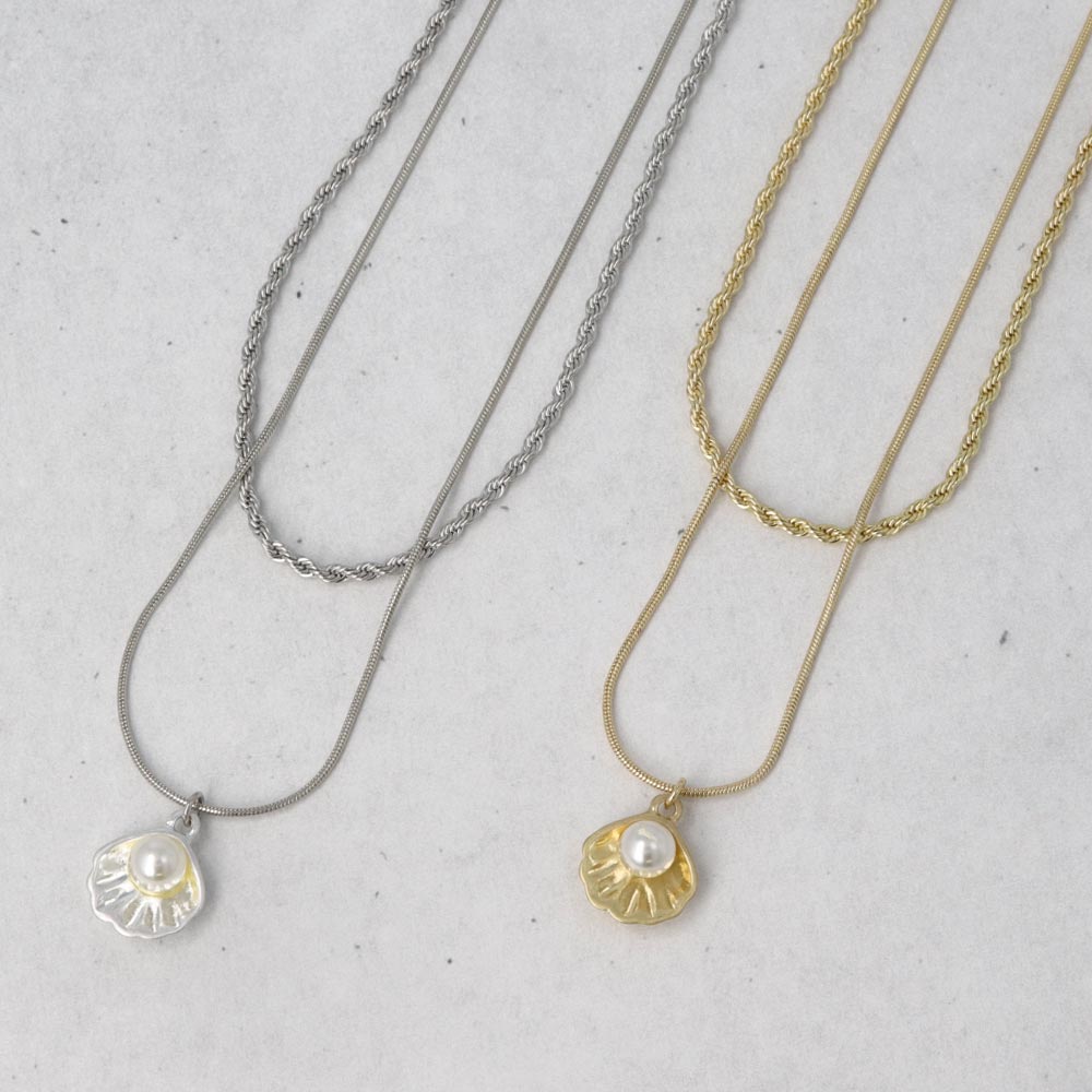 K18ハート型 2連 ペンダントトップ 2つを合わせるとハート型になるペア