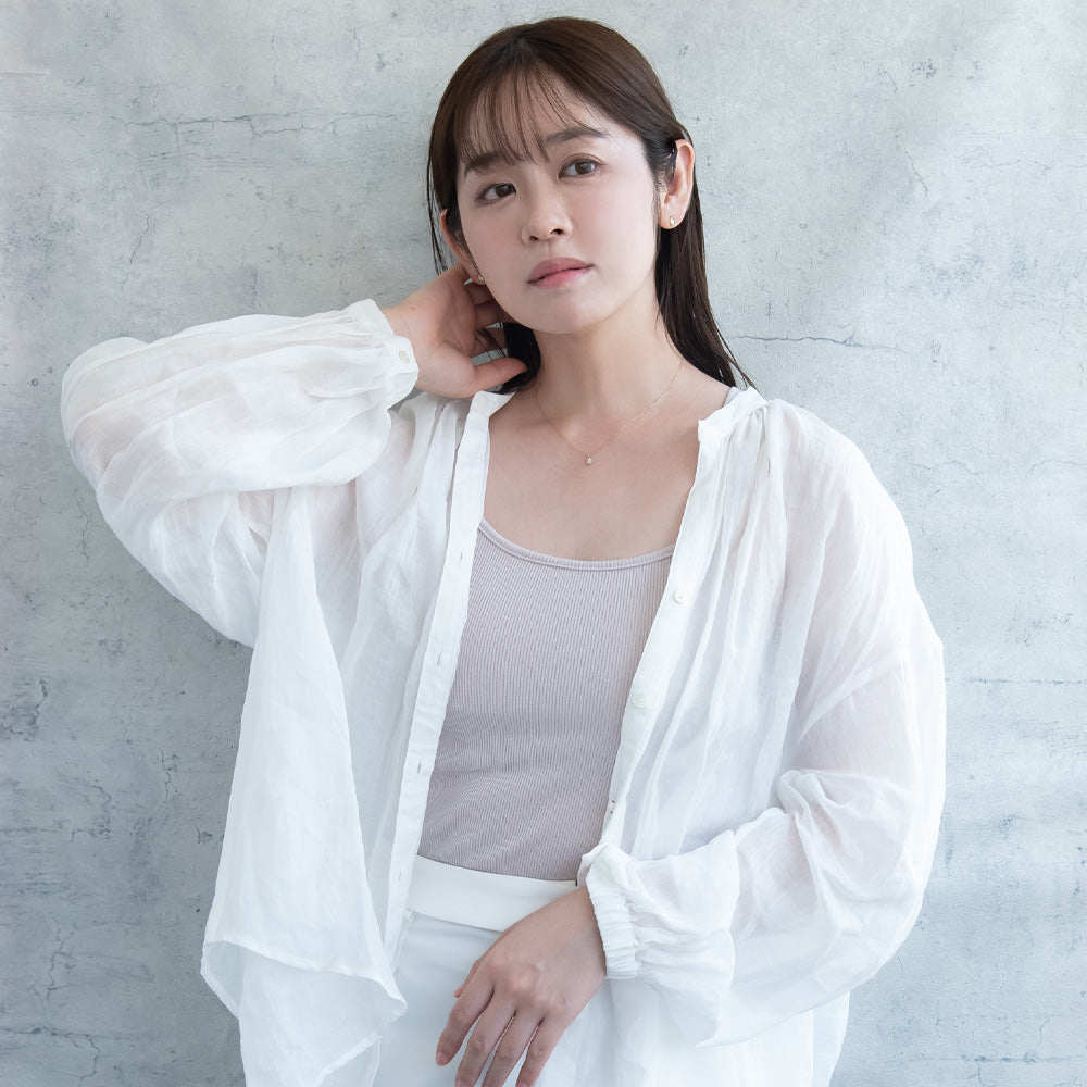ネックレス ニッケルフリー rose cut キュービックジルコニア メタル フレーム オーバル プチネックレス