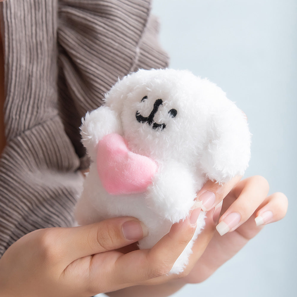 バッグチャーム 犬 ハート ぬいぐるみ マスコット キーホルダー