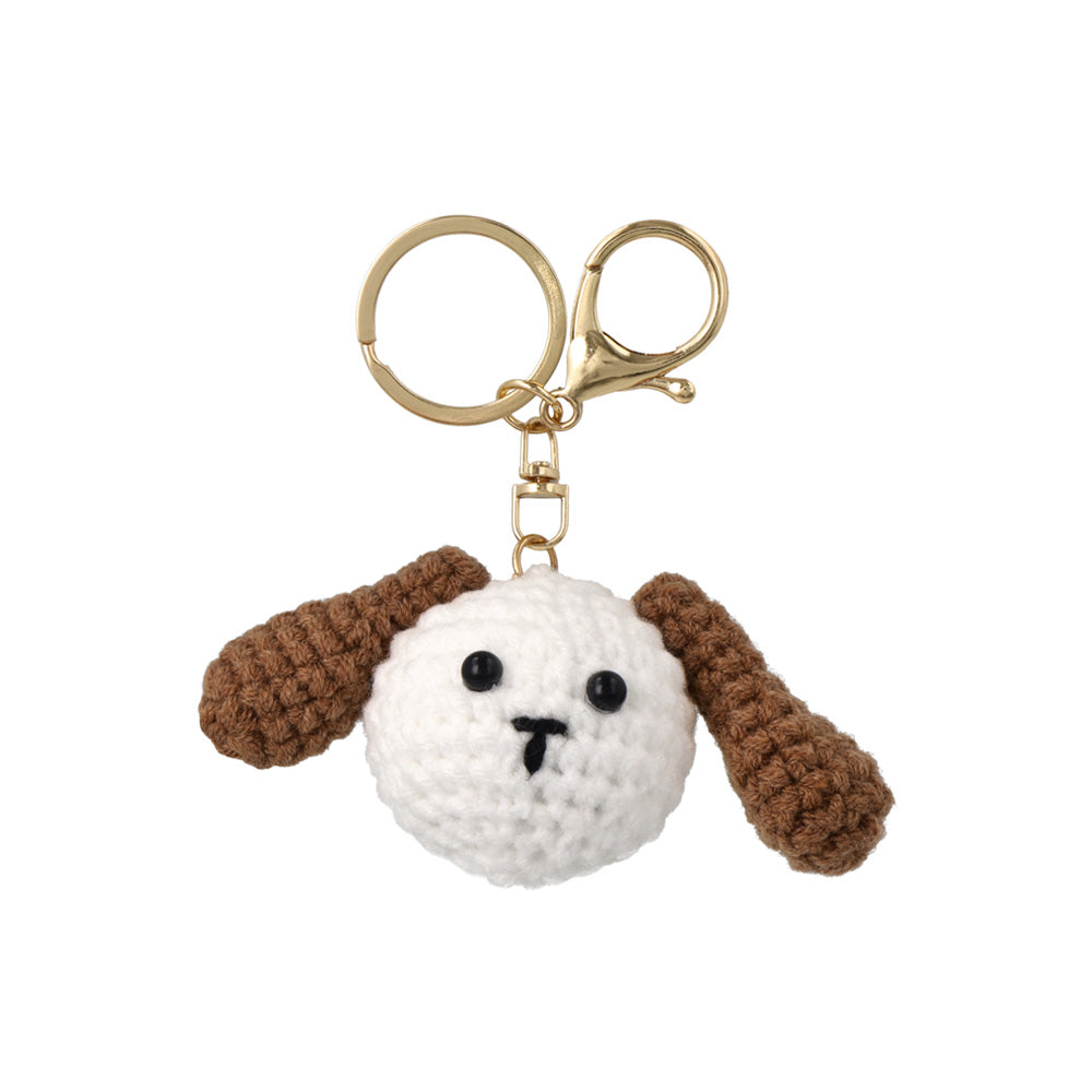 バッグチャーム 編みぐるみ ぬいぐるみ 犬 ブタ トラ カエル どうぶつ キーホルダー