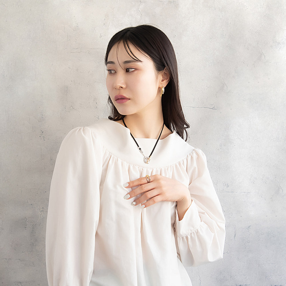 ピアス Combination Metal ニッケルフリー メタル J I ライン カーブ ステンレスポスト ドロップピアス