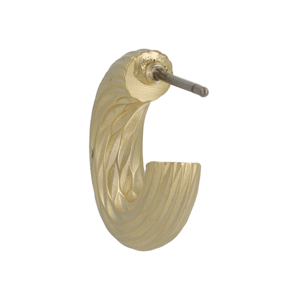 ピアス sable gold ライン ステンレスポスト C型 ミニ スタッドピアス