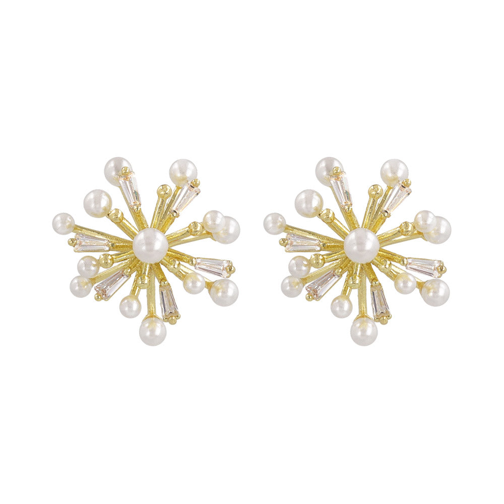 Classy ピアス ニッケルフリー メタル キュービックジルコニア パール スタッドピアス