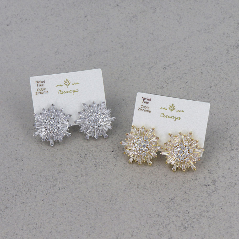 ピアス ニッケルフリー ビジュー キュービックジルコニア スタッドピアス