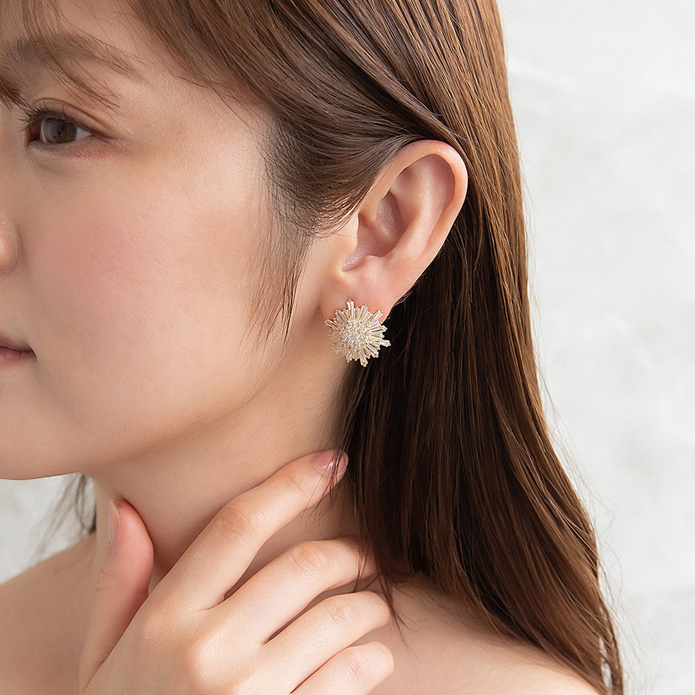 ピアス ニッケルフリー ビジュー キュービックジルコニア スタッドピアス