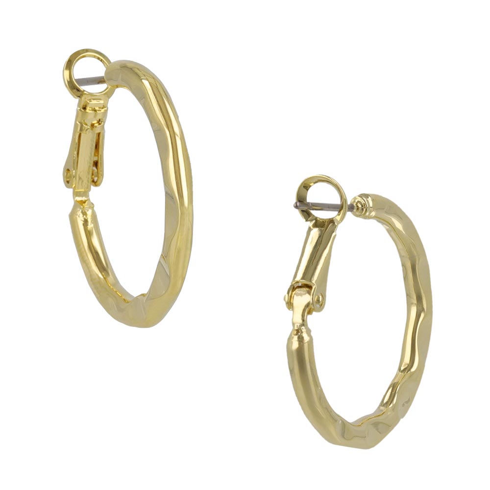 ピアス ニッケルフリー メタル チタンポスト フープピアス