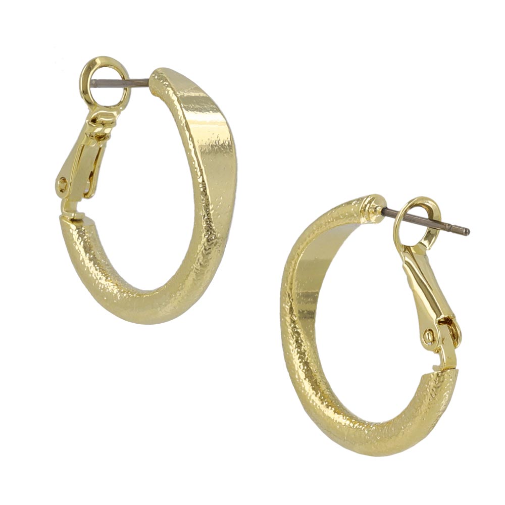 ピアス ニッケルフリー メタル チタンポスト フープピアス