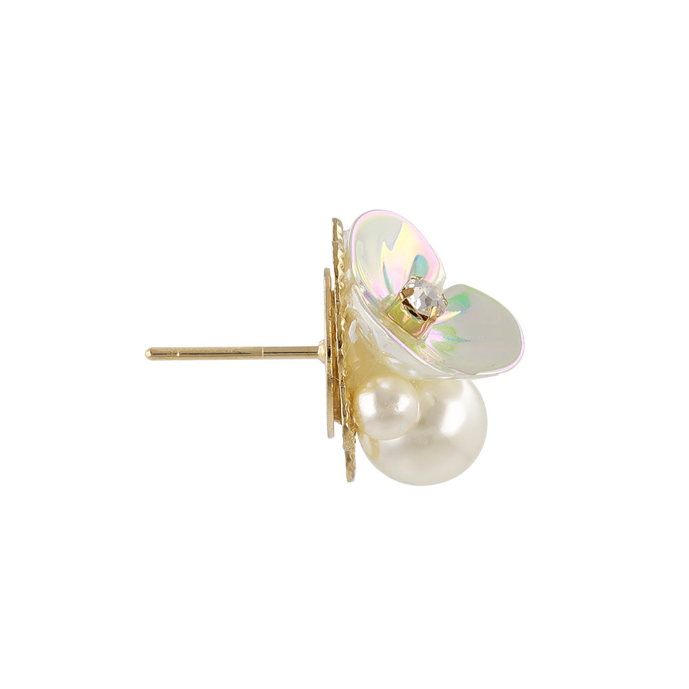 Classy ピアス ニッケルフリー フラワー パール スタッドピアス
