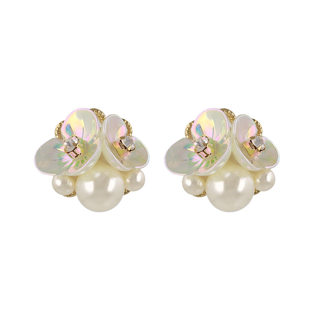 Classy ピアス ニッケルフリー フラワー パール スタッドピアス