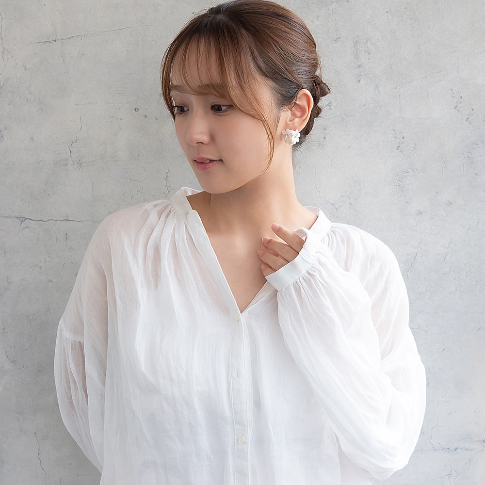 Classy ピアス ニッケルフリー フラワー パール スタッドピアス