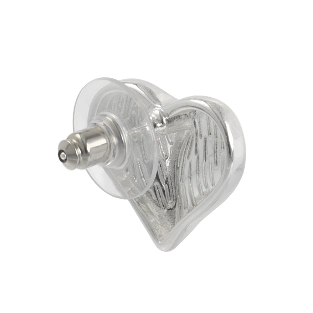 ピアス ニッケルフリー neige. ハート 凹凸 スタッドピアス