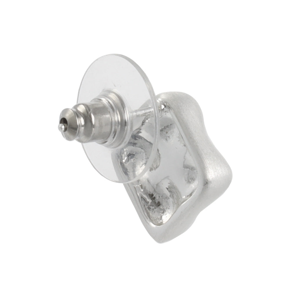 ピアス ニッケルフリー neige. スクエア 凸凹 スタッドピアス