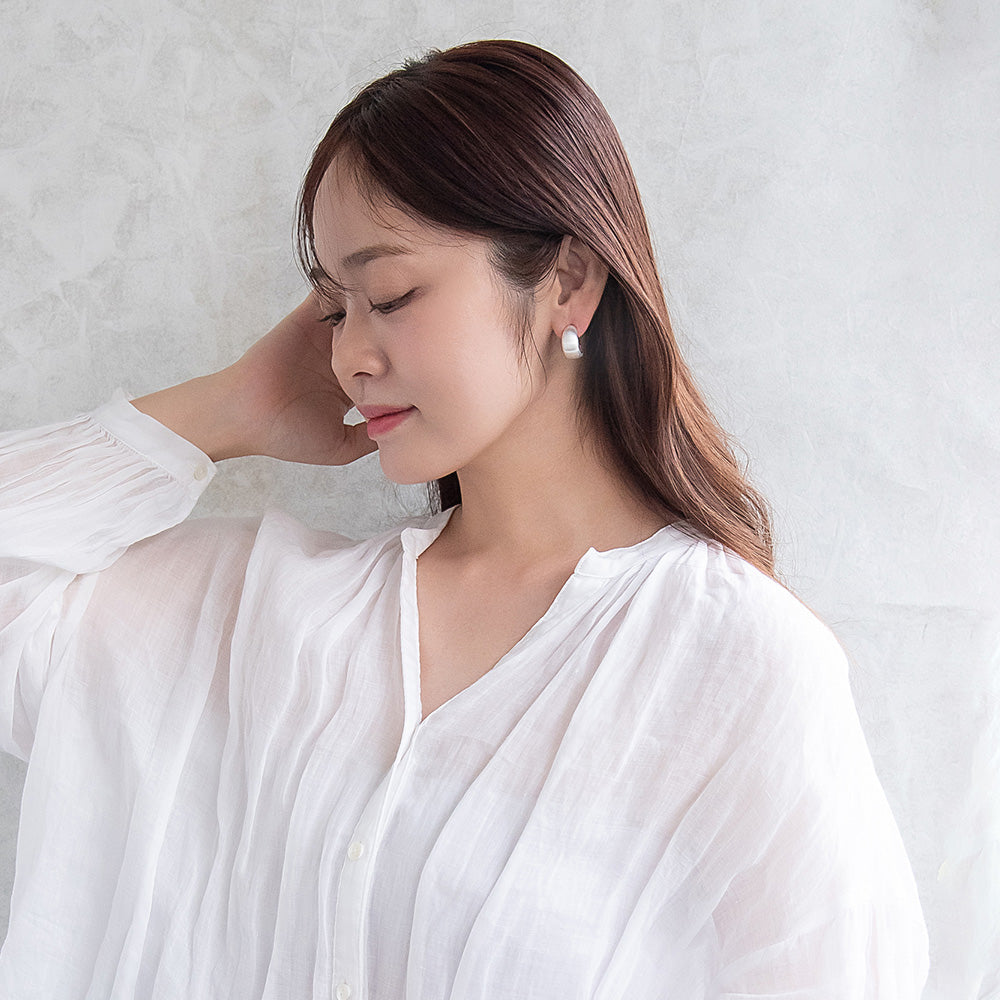 ピアス ニッケルフリー neige. カーブ C型 スタッドピアス