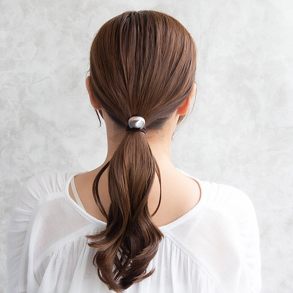ヘアゴム アンティークブロンズ ボール