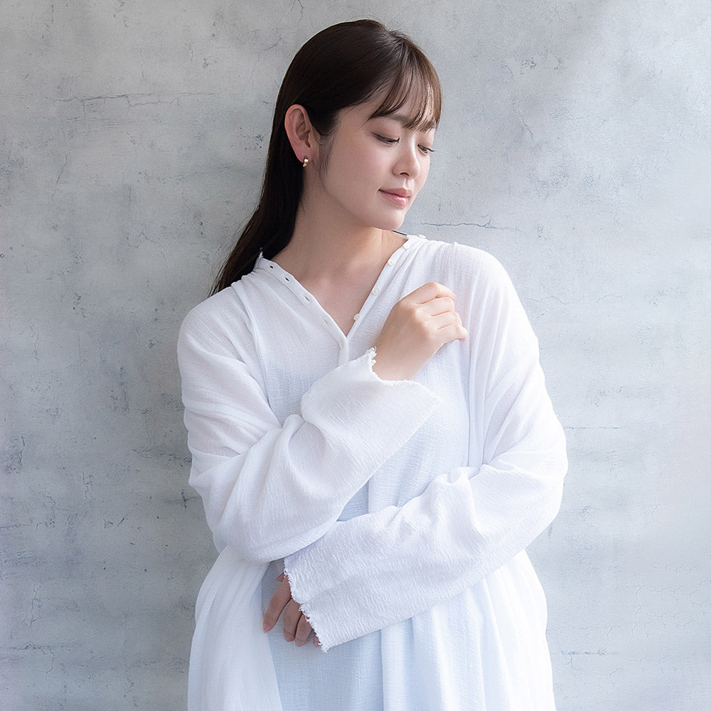 ピアス ステンレス コンビカラー ライン ステンレスポスト ミニ ワンタッチ キャッチレス フープピアス