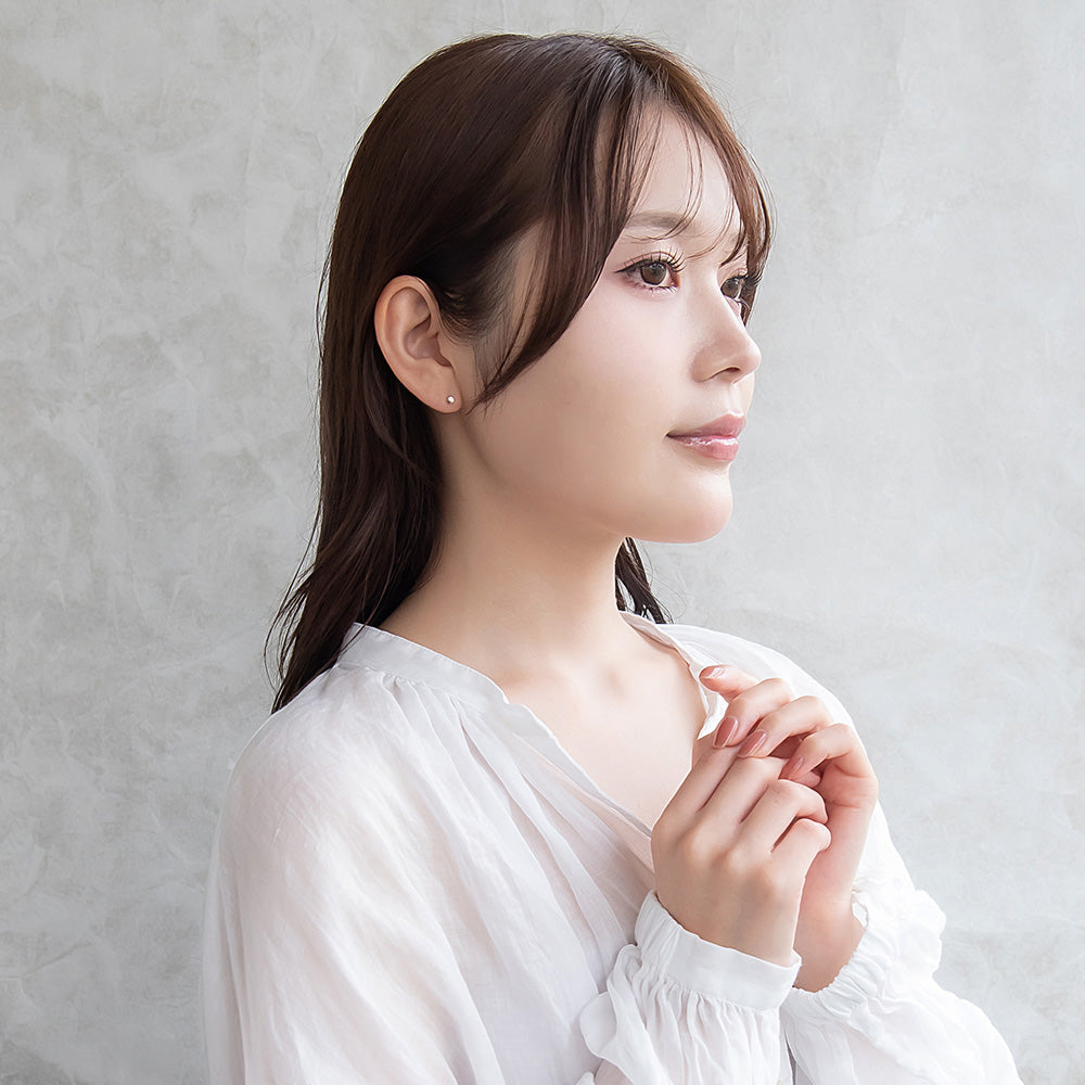 ピアス ニッケルフリー シルバー925 ミニ サークル スタッドピアス