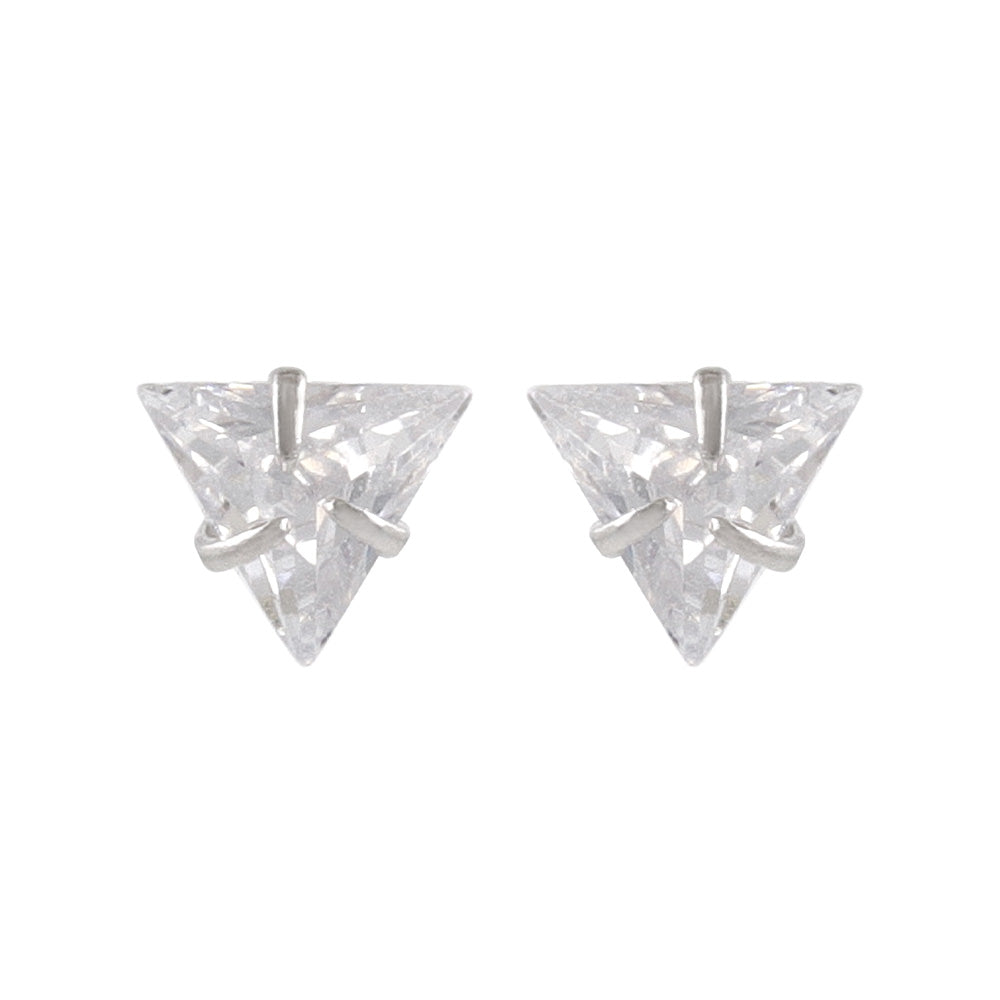 ピアス ニッケルフリー シルバー925 ミニ トライアングル スタッドピアス