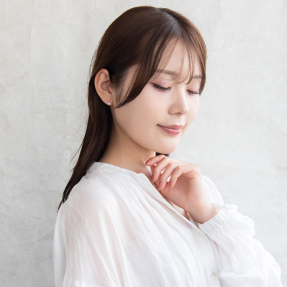 ピアス ニッケルフリー シルバー925 ミニ ハート スタッドピアス