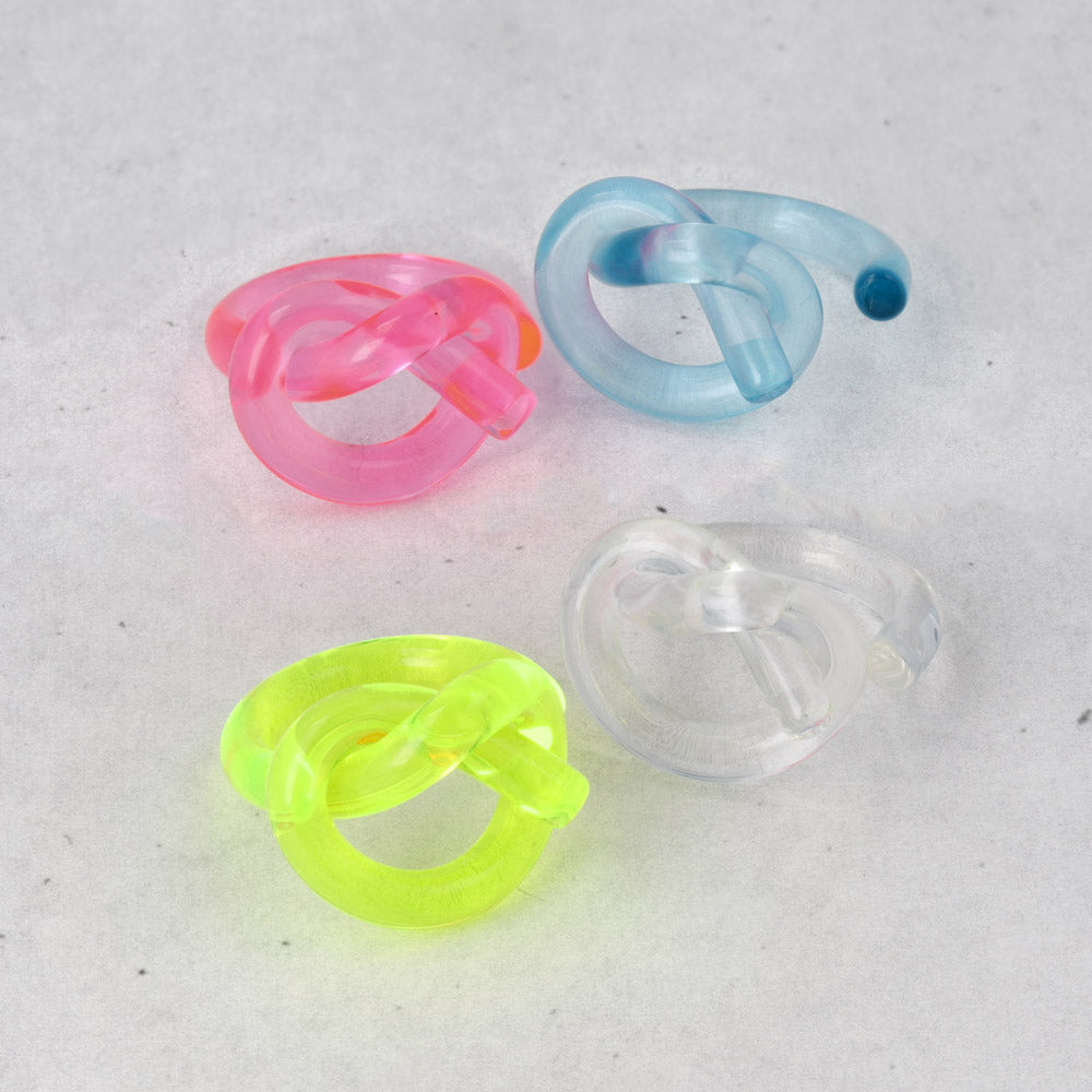 リング skeleton color ノット ハート 11号 指輪